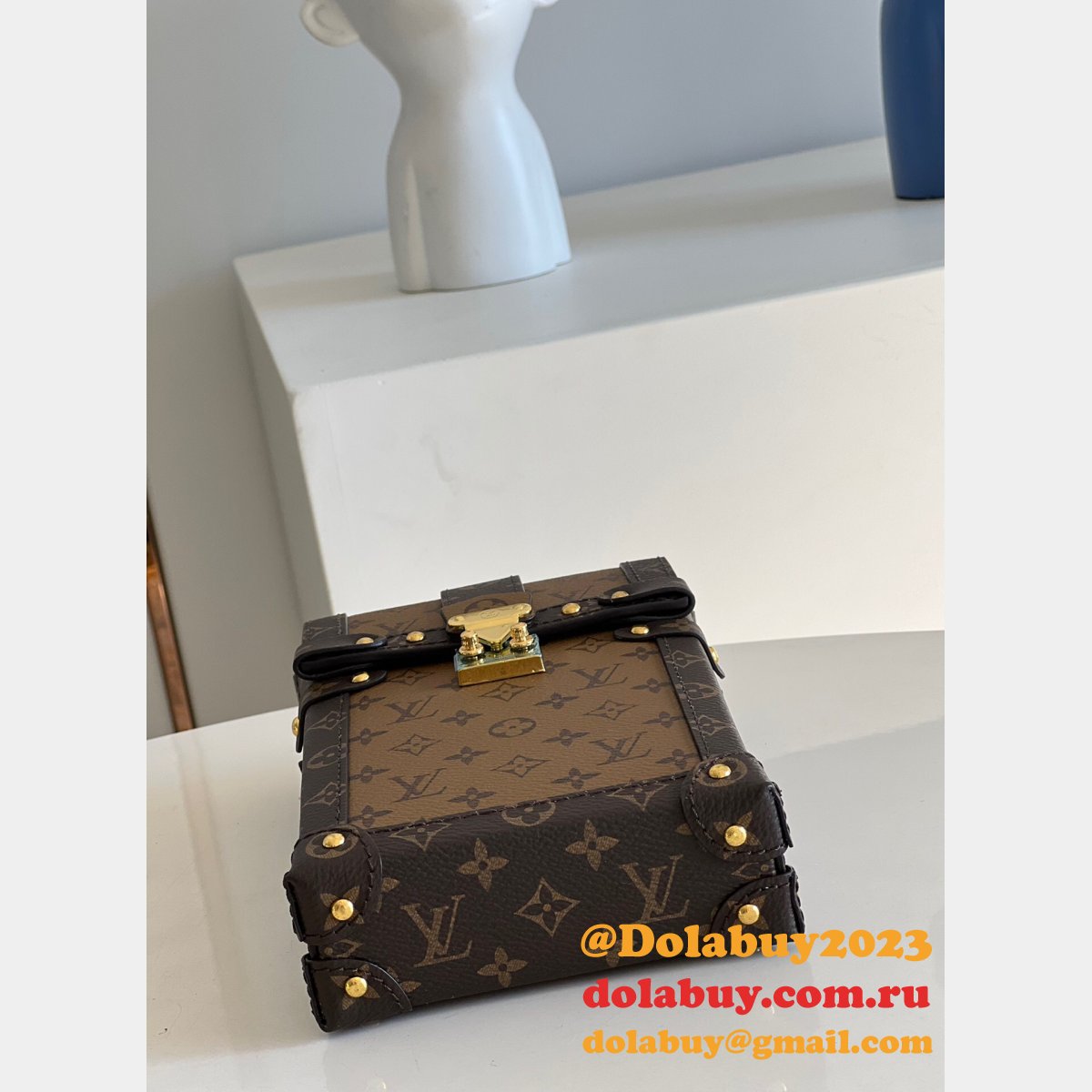 Louis Vuitton Buy Cheap Vertical Trunk Pochette M67873 Monogram Reverse from China