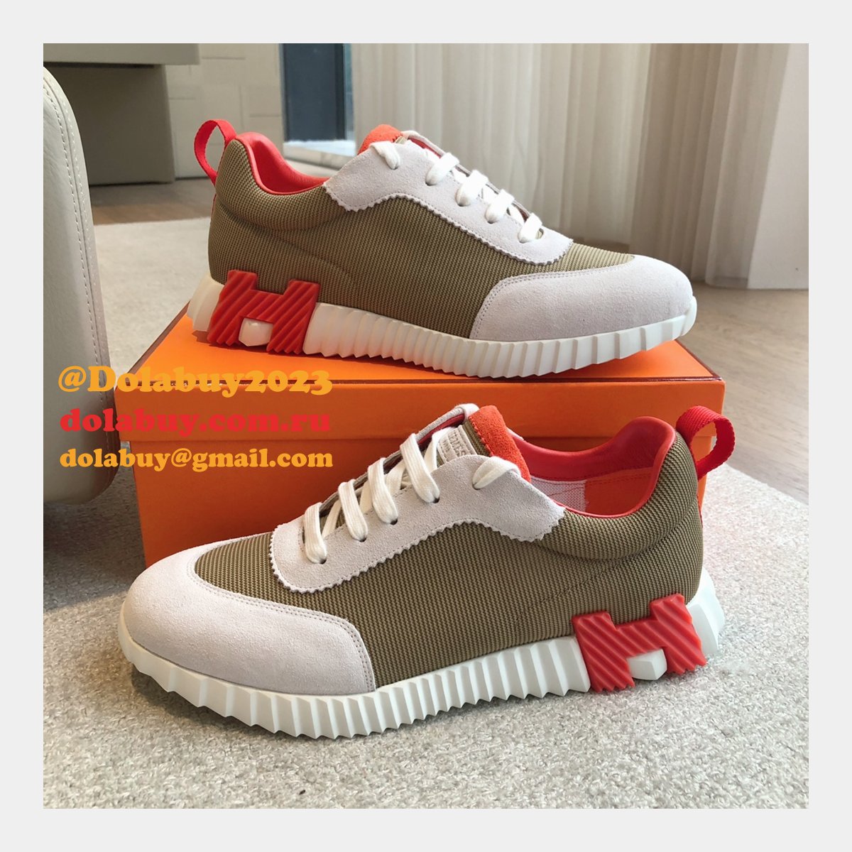 Wholesale HERMES MEN BOUNCING SNEAKER