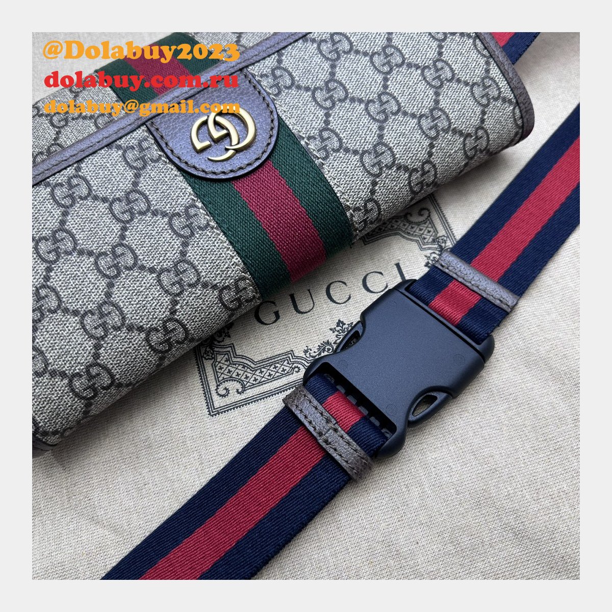 ophidia gg perfect G*u*i 752597 belt ebony supreme replica bag