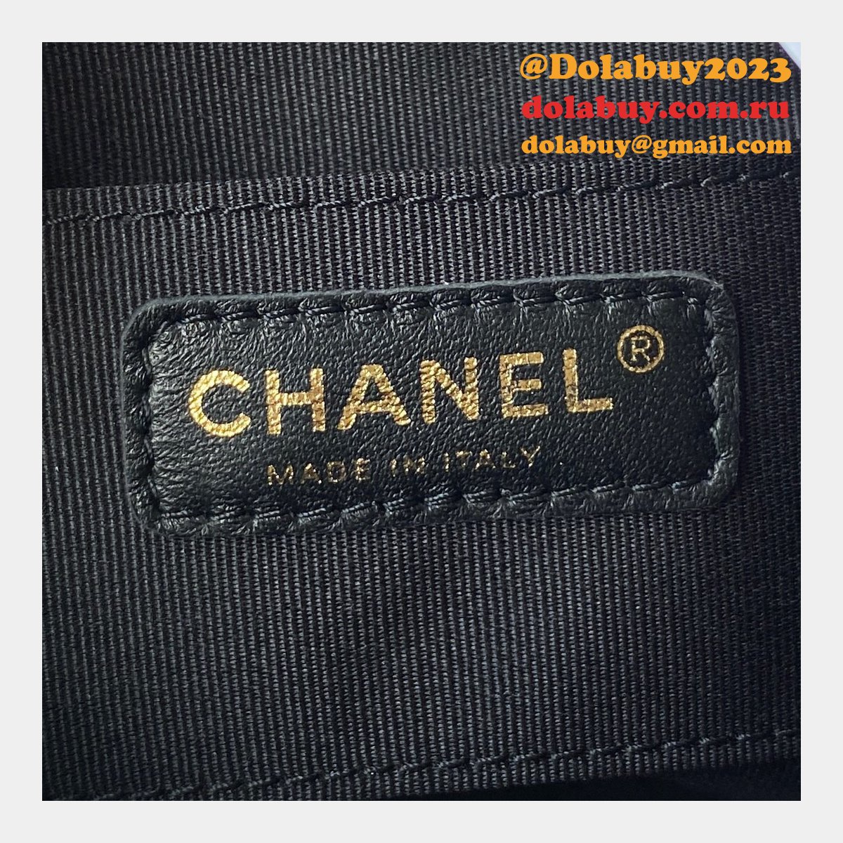 High Quality Replica Designer Backpack AS2908 Black/White Bag 18CM