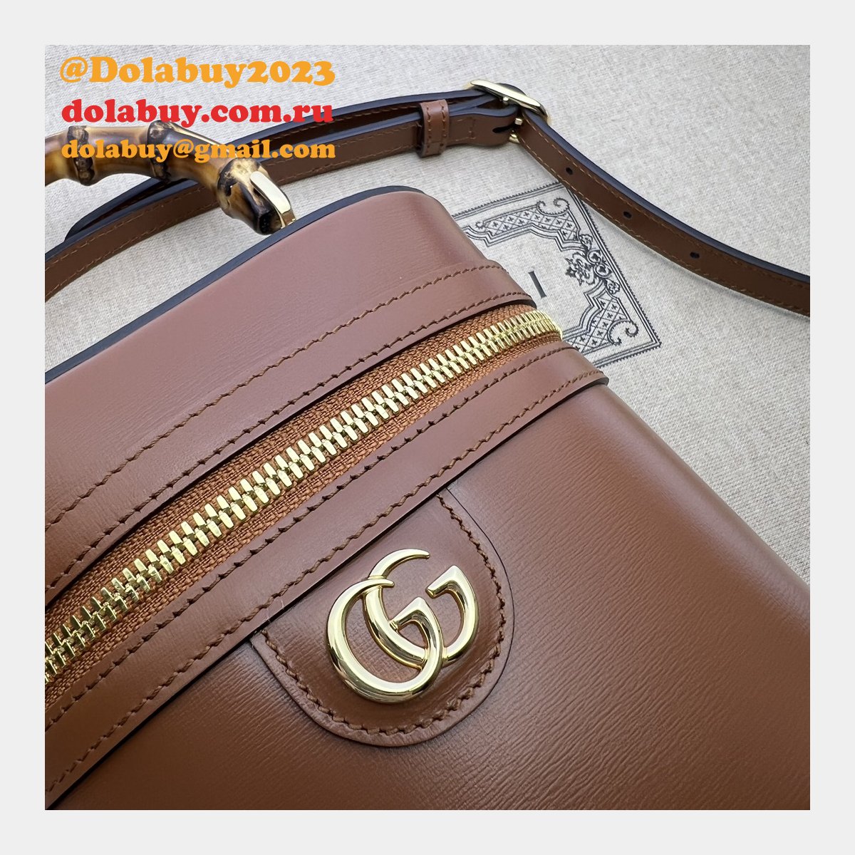 duplicate bamboo shoulder 760200 designer G*u*i fashion bag