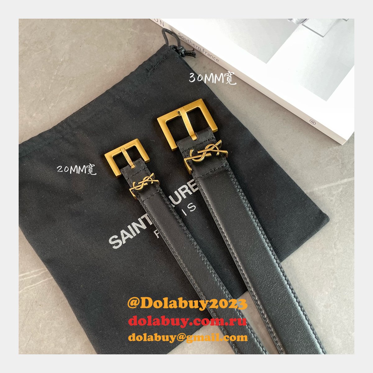 7 Star Best SAINT LAURENT REPLICAS BELT FOR SALE 20MM/30MM