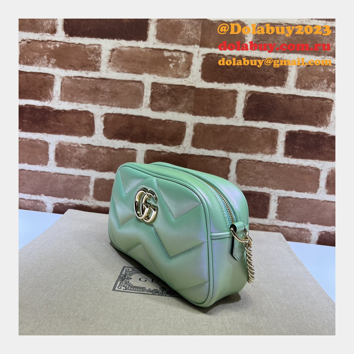 G*u*i replica gg marmont 447632 matelassé shoulder bag