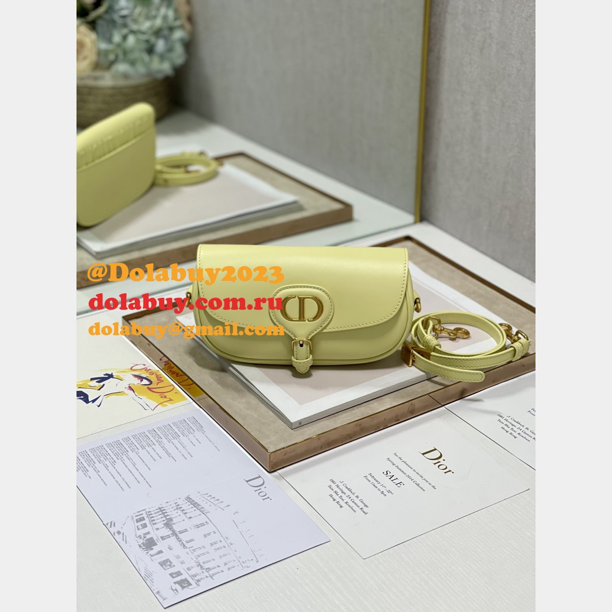 Dior Bobby East West 9327# Best Quality Replica Bag