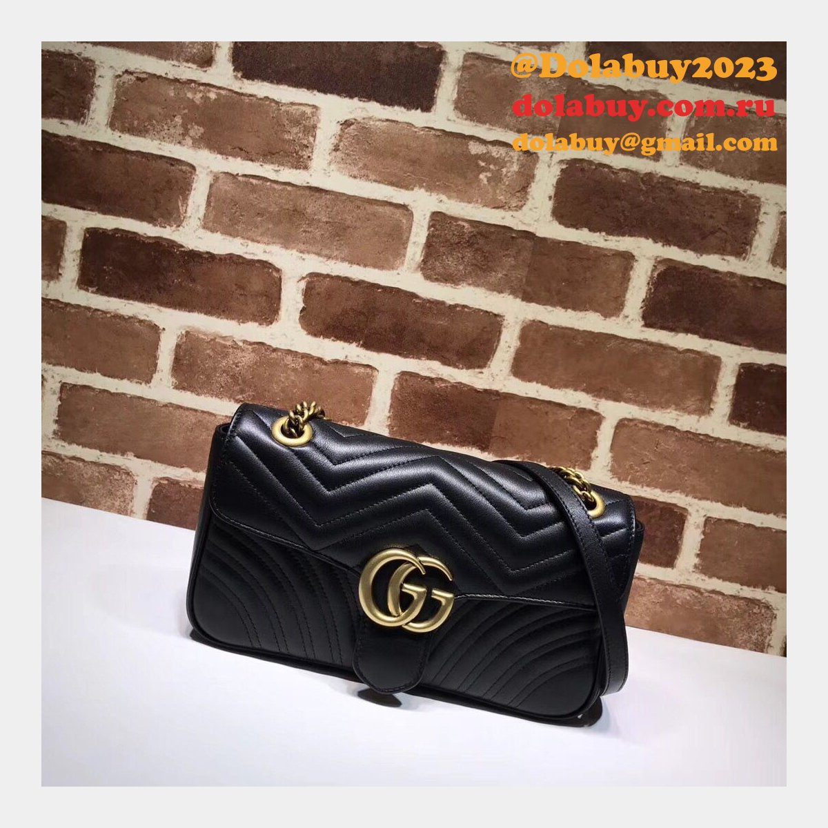 G*u*i gg marmont replica 443497 ladies shoulder bag