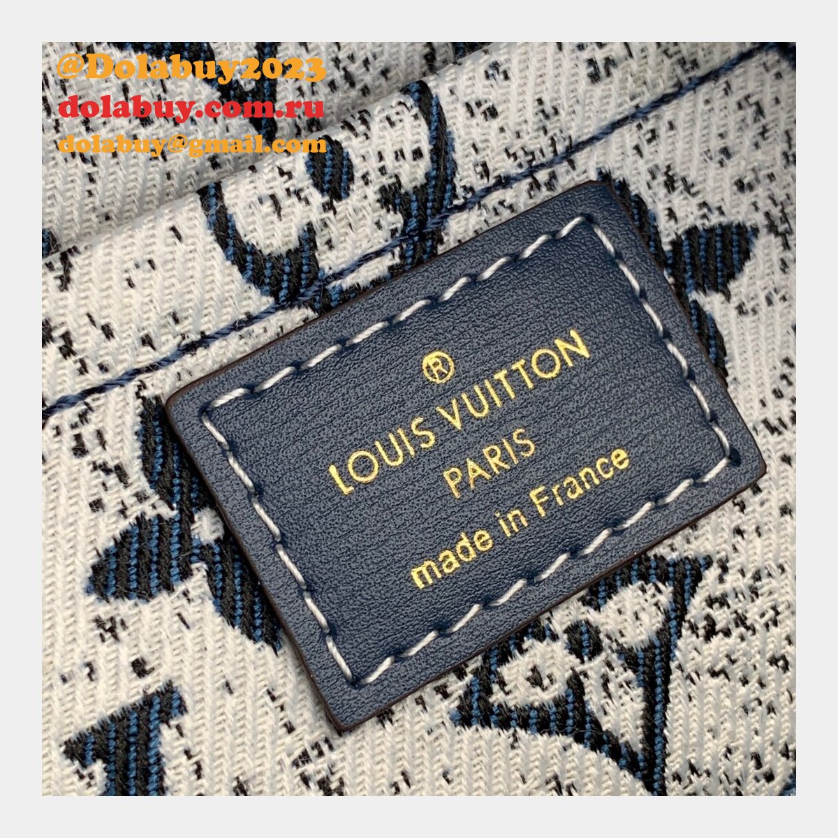 Copy AAA+ Louis Vuitton Replicas Square Bag M59611 Blue