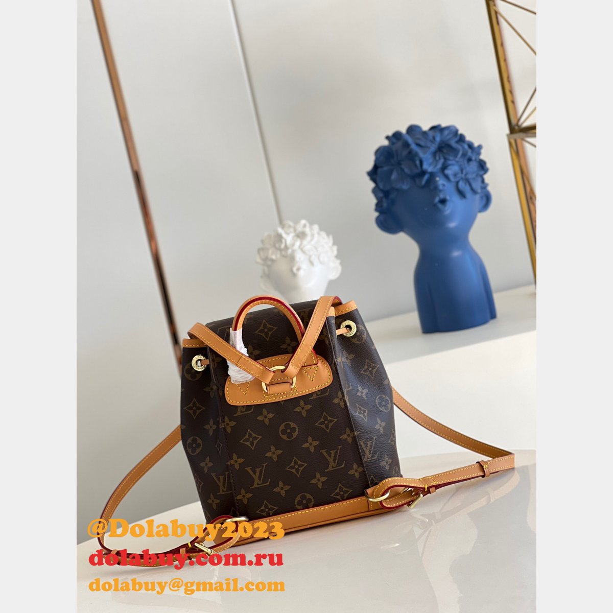 UK Louis Vuitton Best Montsouris Backpack Mini M51137 Brown Canvas
