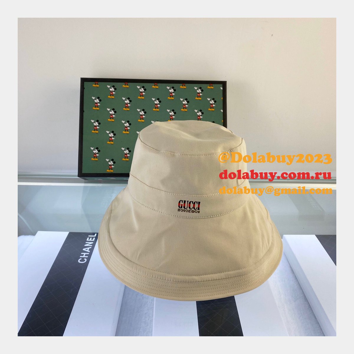 luxury G*u*i foldable simple fisherman hat
