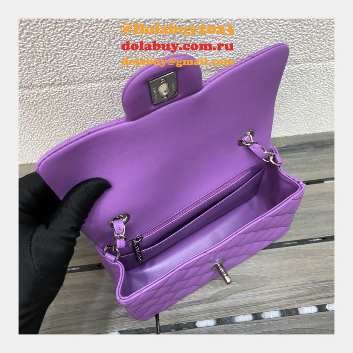 Wholesale CC Lambskin Flap Perfect 20CM Bag 1116