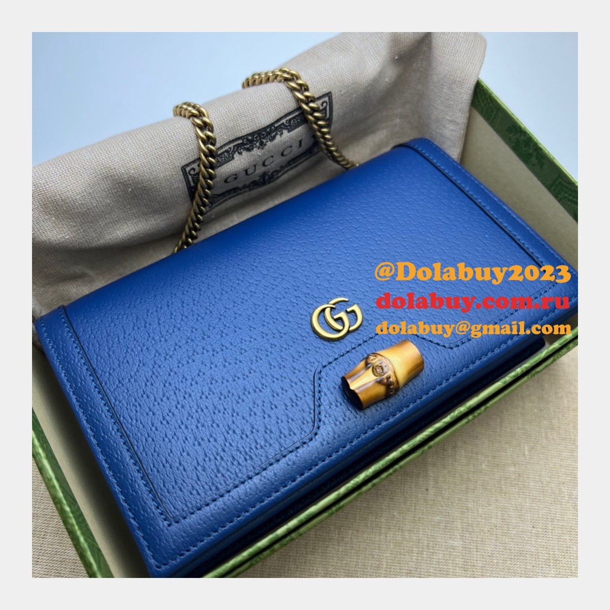 the G*u*i best diana replicas bag with bamboo 696817