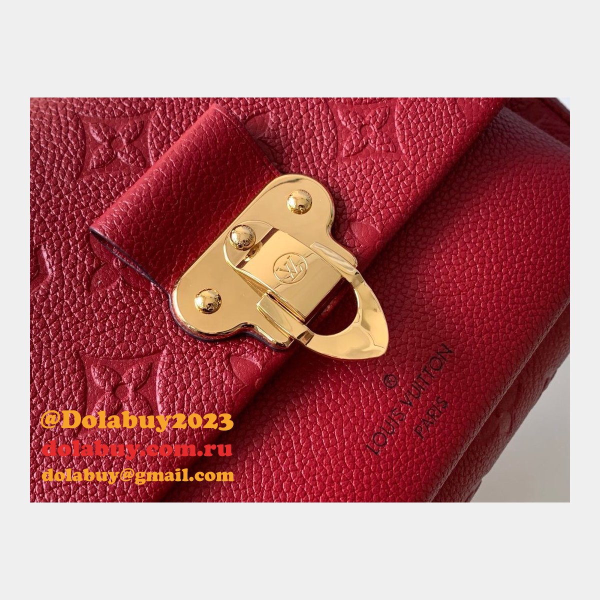 Louis Vuitton UK Vavin BB M44553 Red Monogram Empreinte Leather