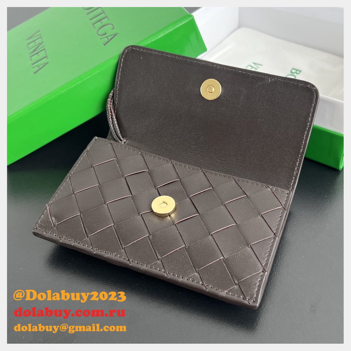 Cheap Bottega Veneta Replicas Amdiamo Cardholder