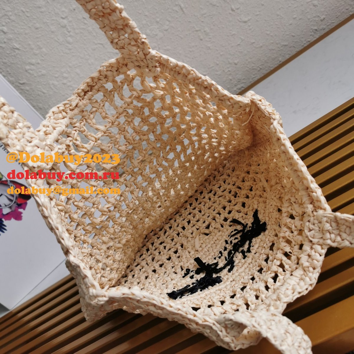 Top Quality PRADA Raffia tote bag Replica