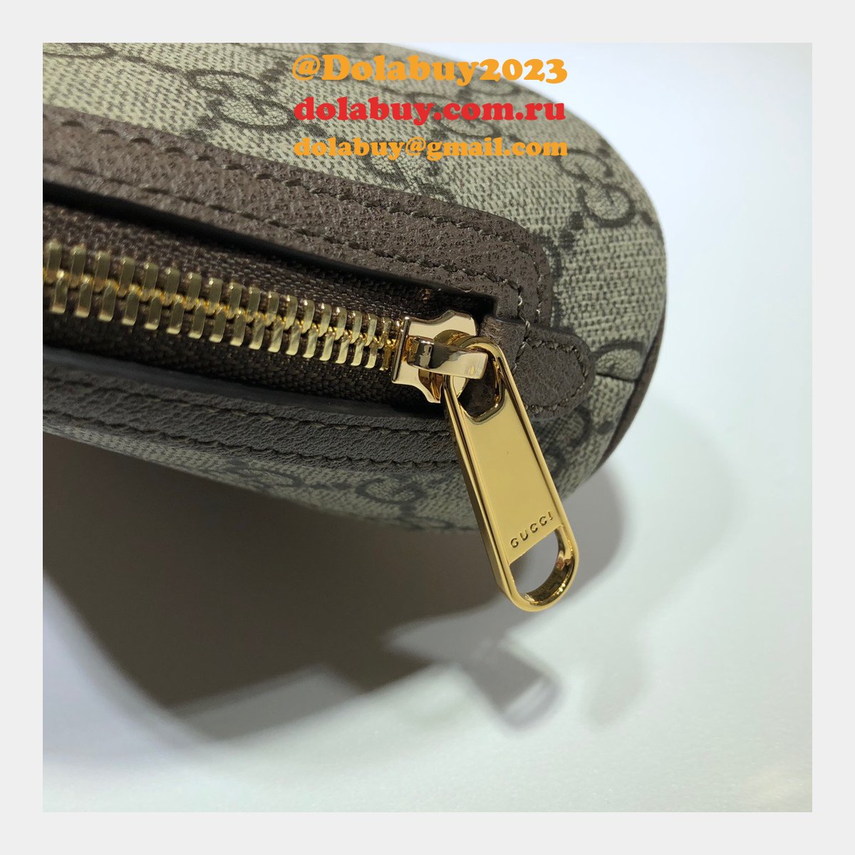 Knockoff Gucci Ophidia 625551 Cosmetic Case 7 Star GG Supreme Canvas