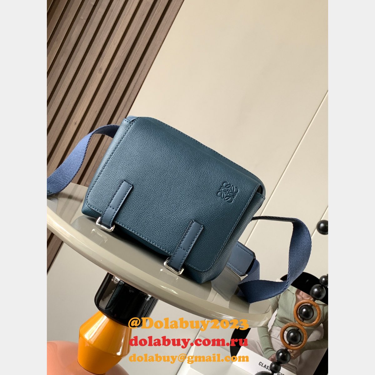 Top Quality Designer loewe military messenger 9012