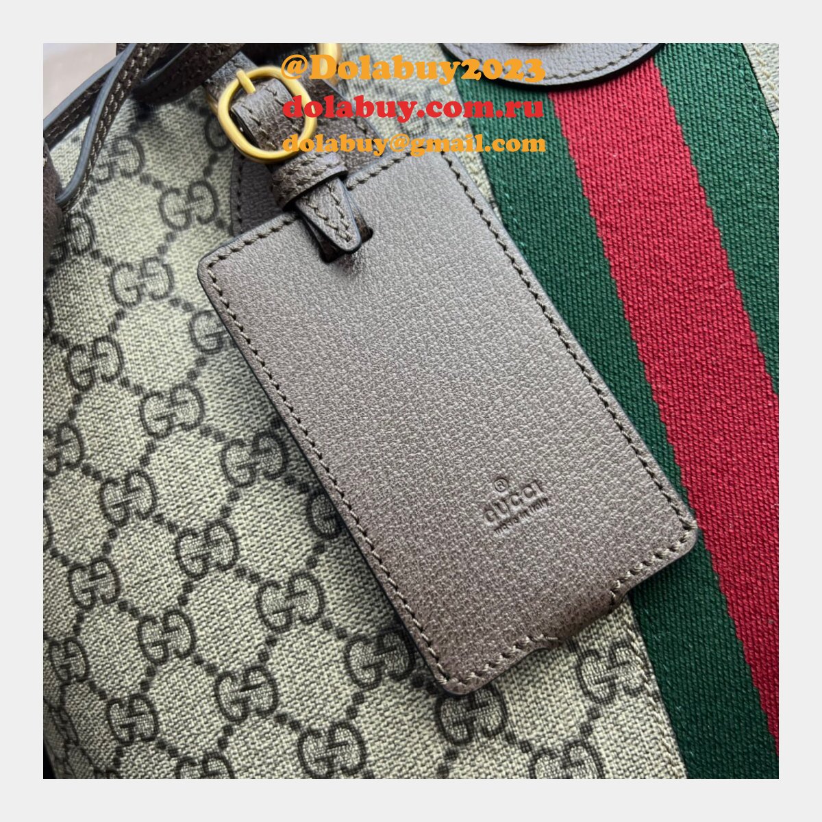 top quality G*u*i uk savoy 724654 bowling ebony supreme tote bag