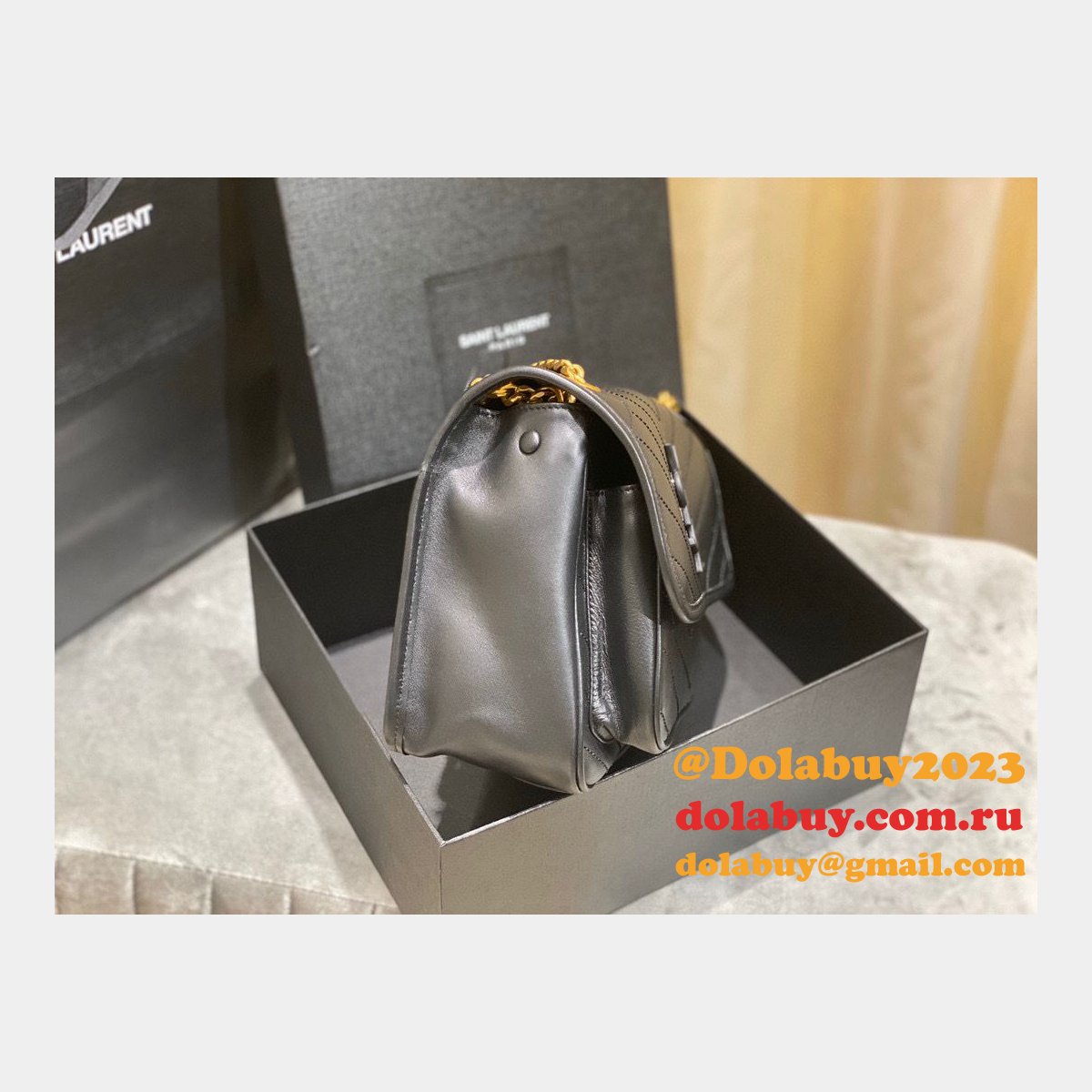 Top YSL Saint Laurent 28CM leather bags