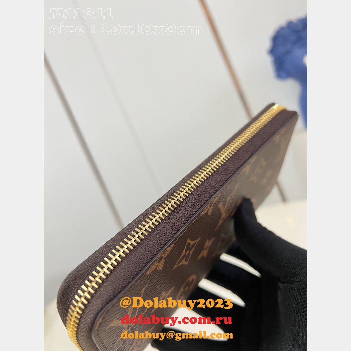 Duplicate N00056/M11611 Zippy Wallet Horizontal Damier Graphite/Monogram Canvas