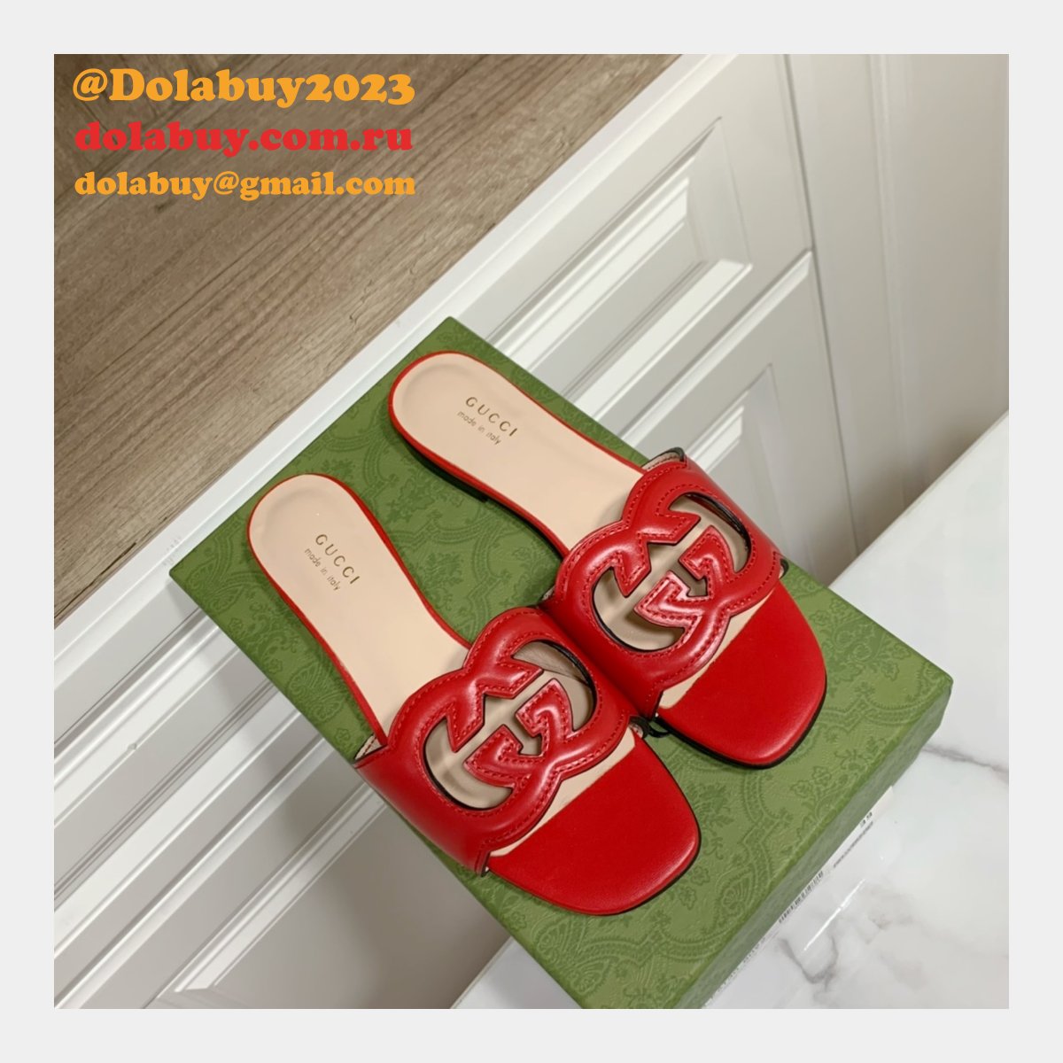 replica G*u*i designer shoes outlet flat slippers sale