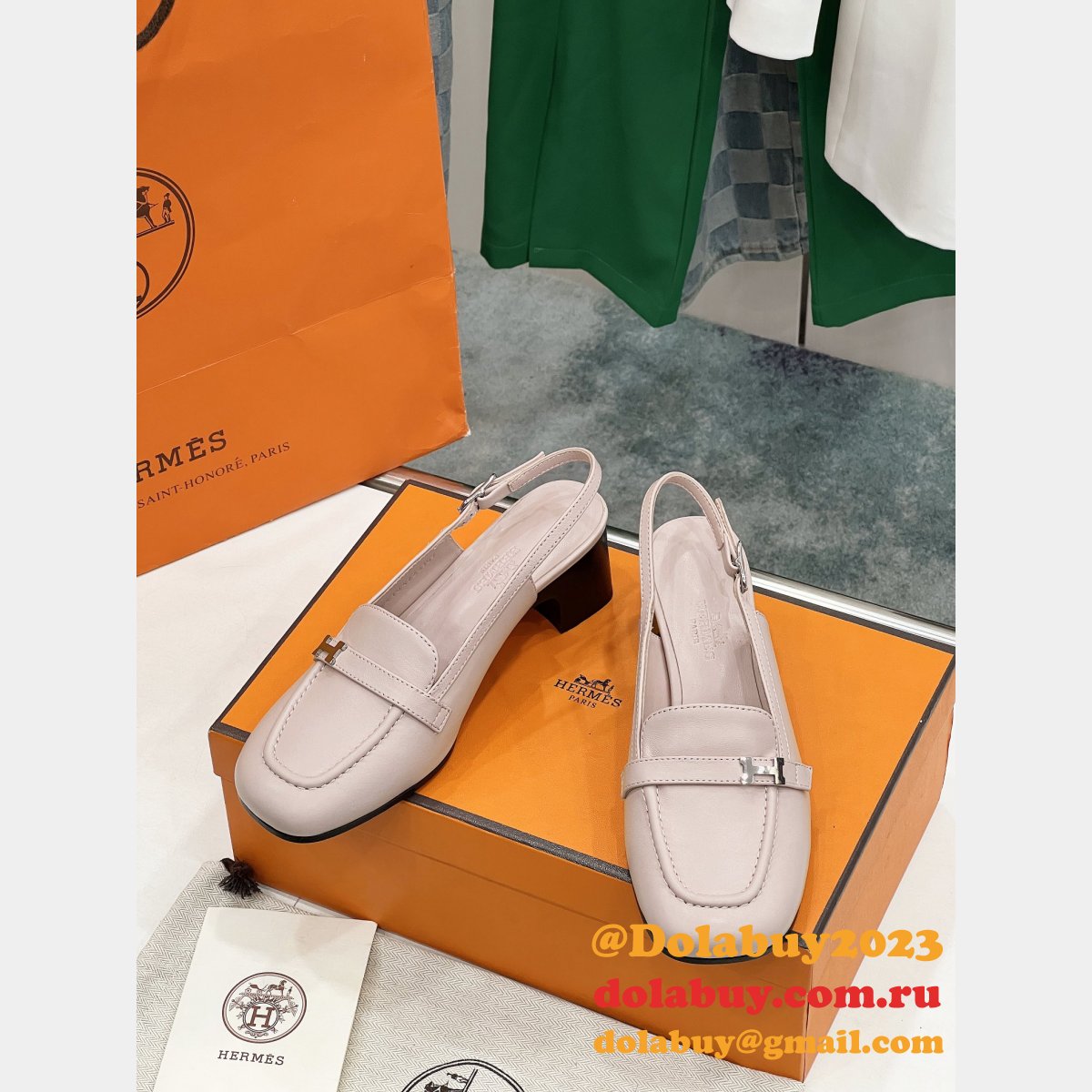 Designer Infinie Pump Hermes Knockoff Sandals Shoes