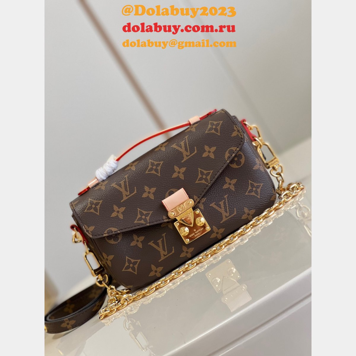 Factory Replica Louis Vuitton M46279 Pochette Métis East West Monogram