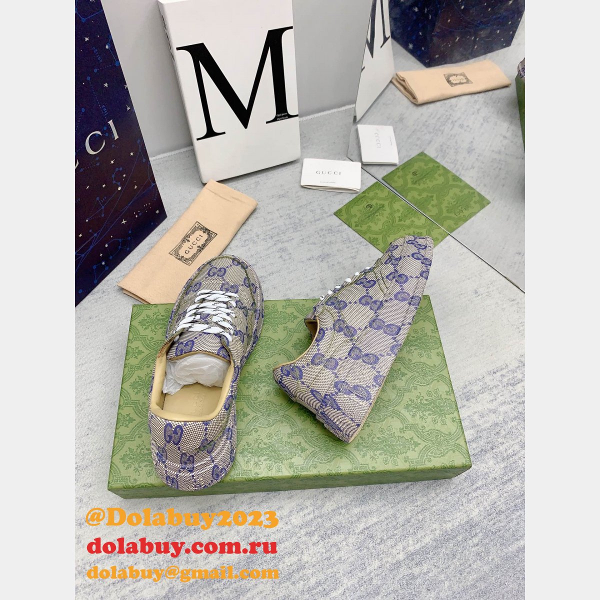 designer replica G*u*i biscuit classic presbyopia shoes