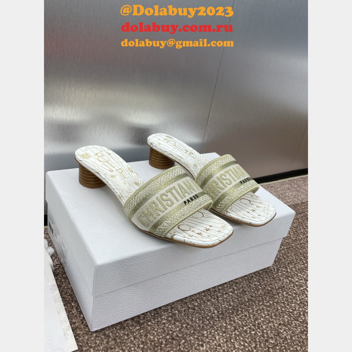 Luxury Dior Dway Slide Women Shoes