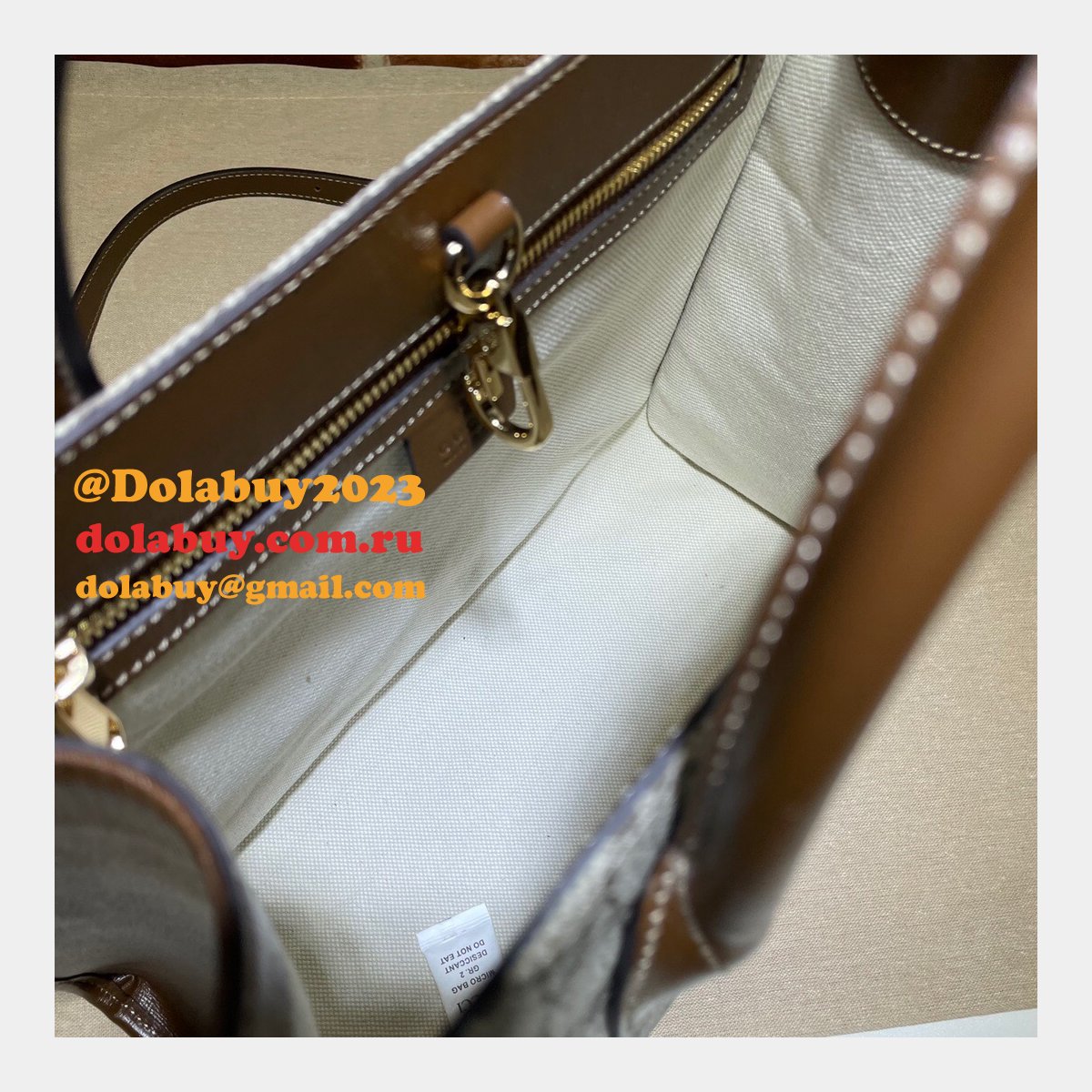 replica G*u*i beige gg small tote 659983 bag