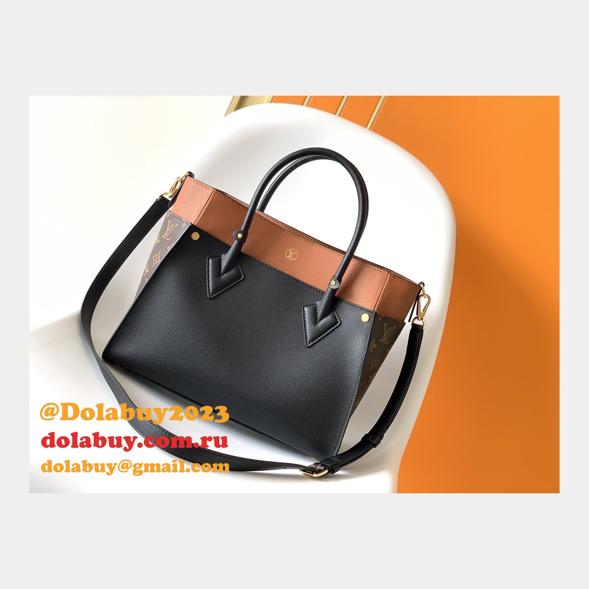 Designer LOUIS VUITTON On My Side MM M53825 HANDBAG