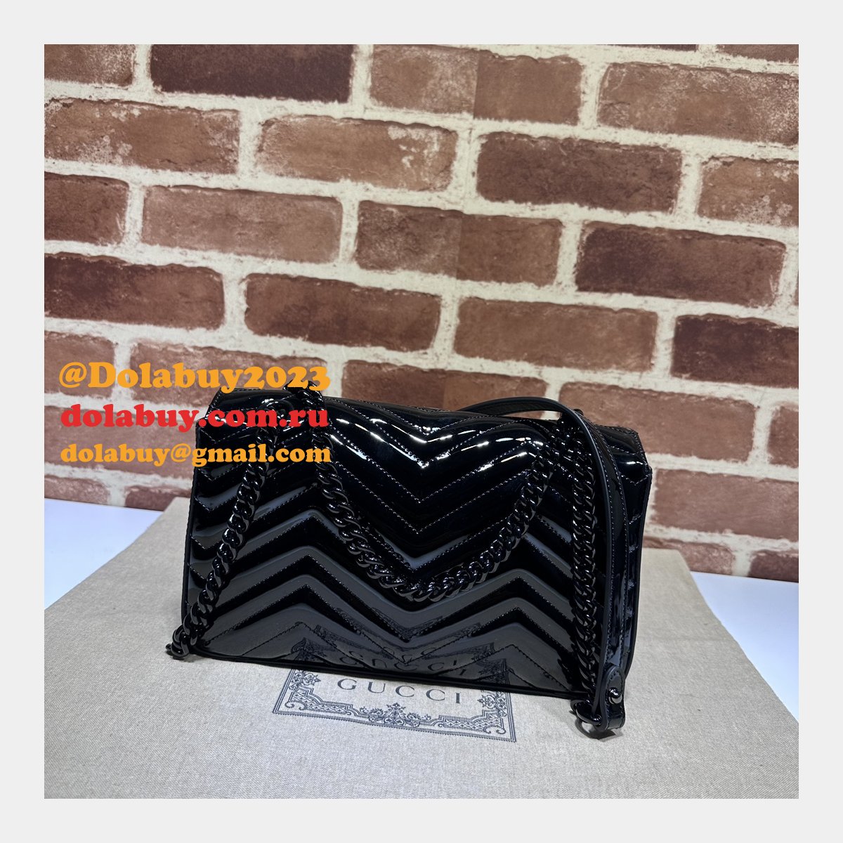 gg marmont G*u*i replica 443497 shoulder matelassé bag