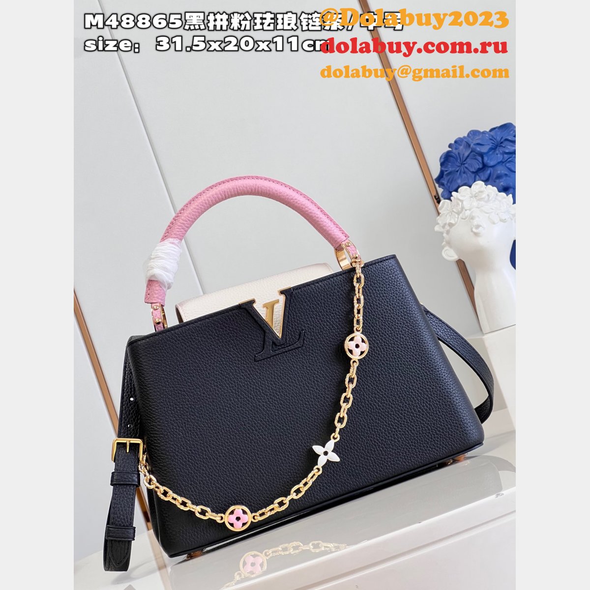 Perfect Designer Inspired Bag M48865 Louis Vuitton Capucines Fake Bag