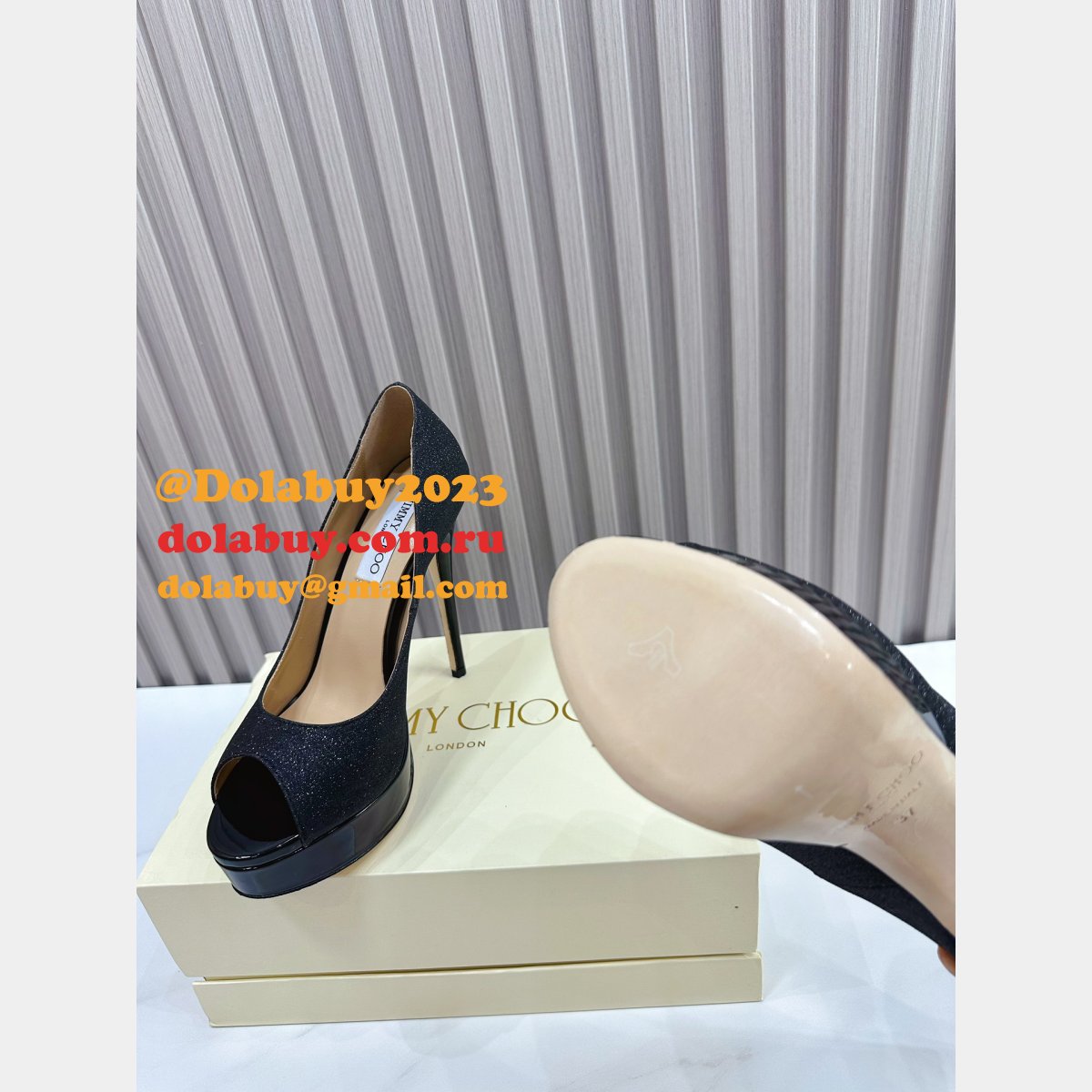 Luxury JIMMY CHOO High heel Platform shoes online selling