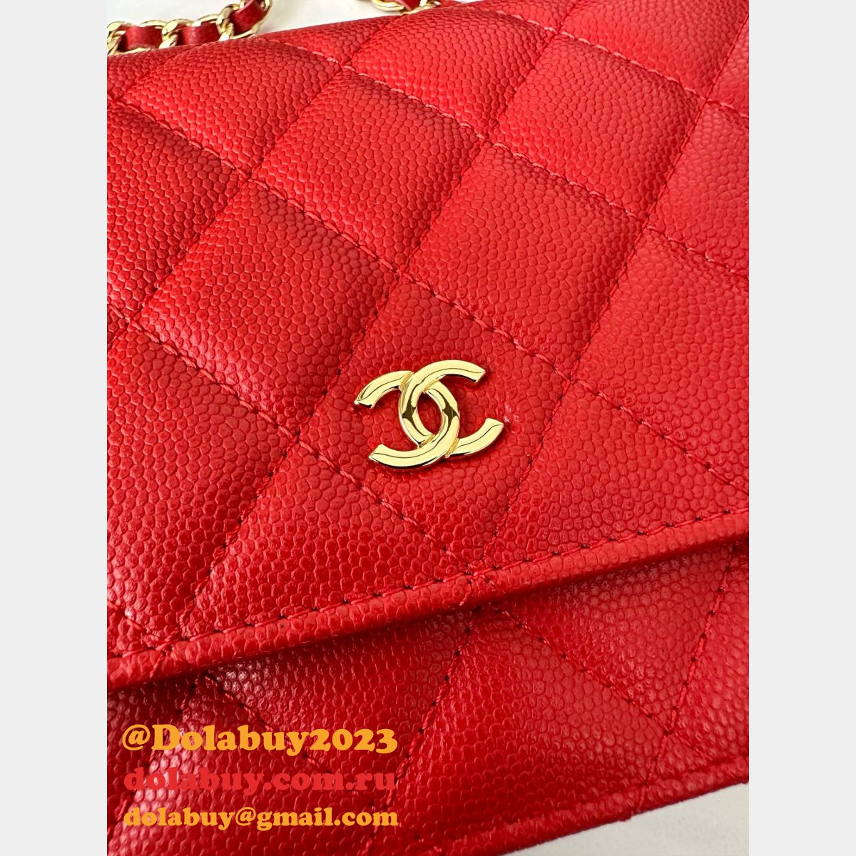 CLASSICAL Knockoff CC WOC SMALL CAVIAR LEATHER CHAIN BAG