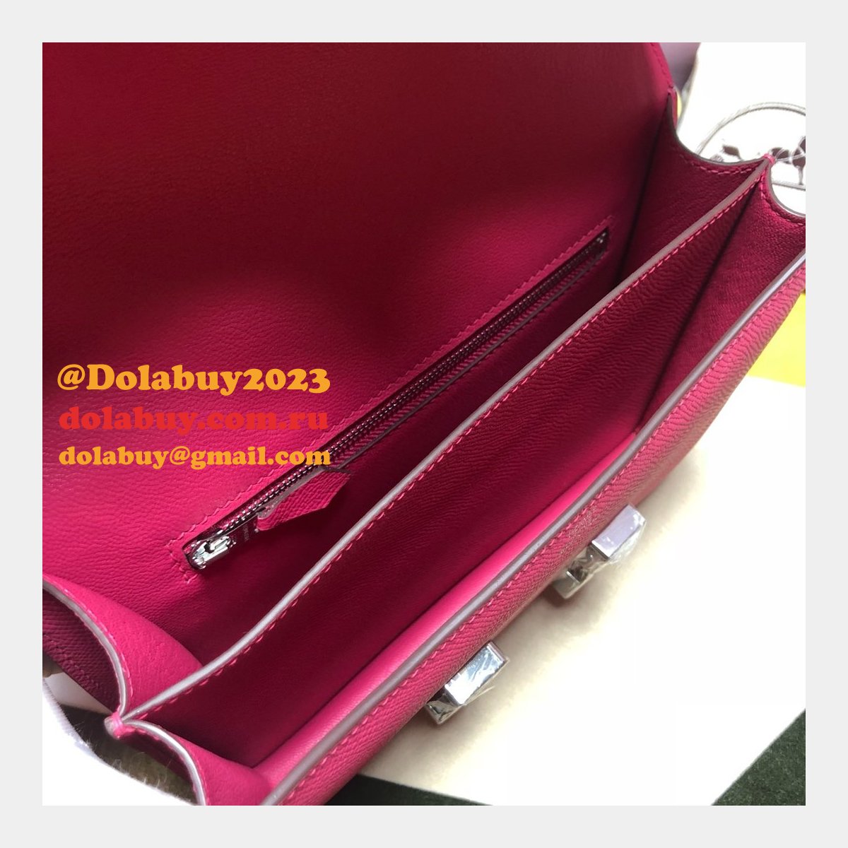 Hermes Constance Bag 23cm Epsom Leather Rose