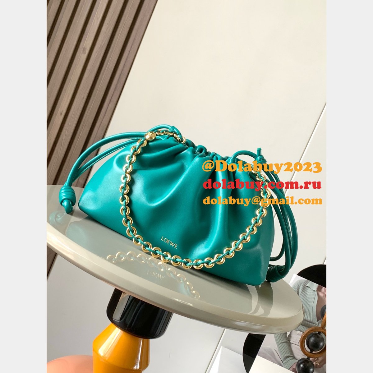 Replica Loewe MINI/Medium Flamenco Purse In Mellow Nappa Lambskin