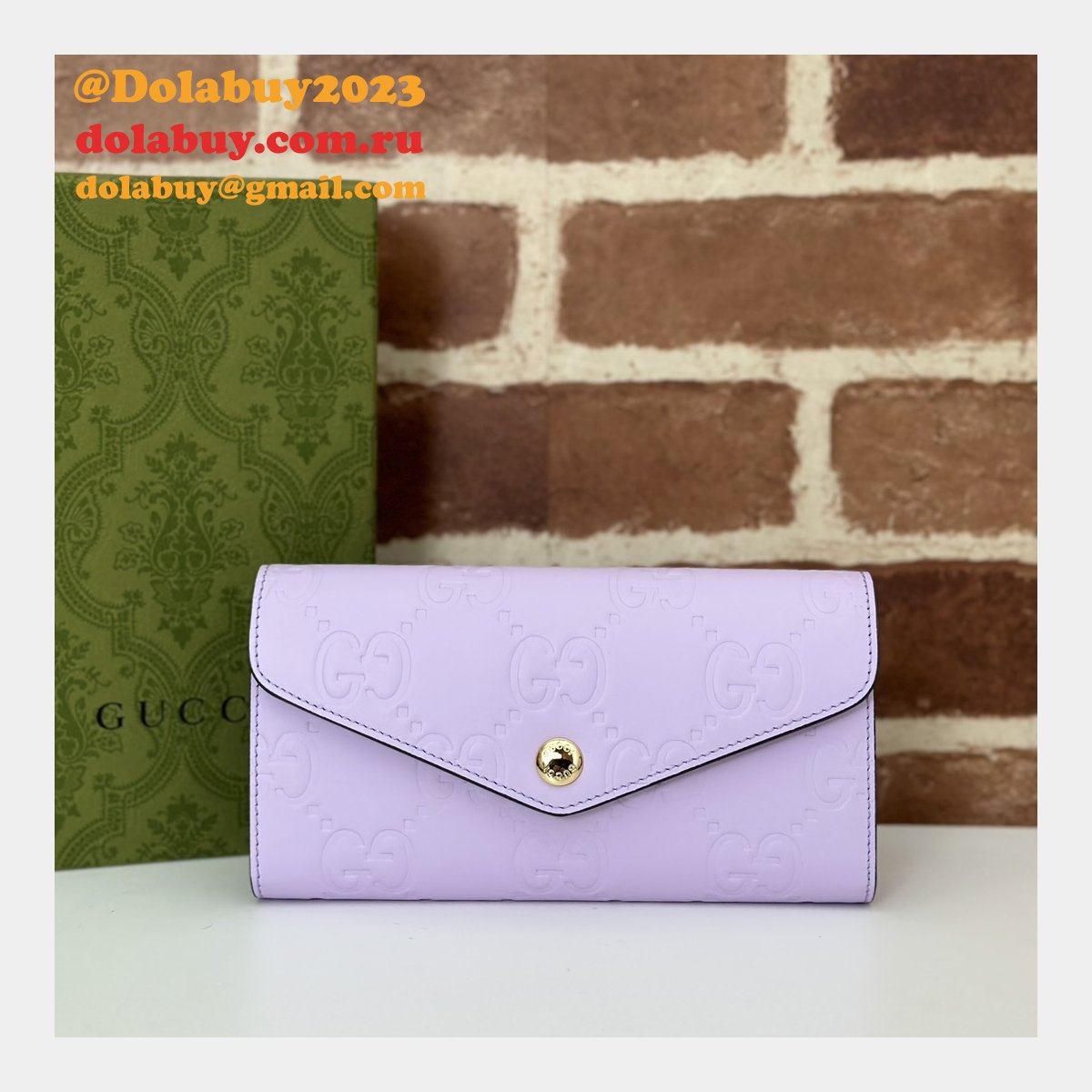 Perfect Best Gucci Replica 1:1 Mirror 772791 GG Continental Wallet