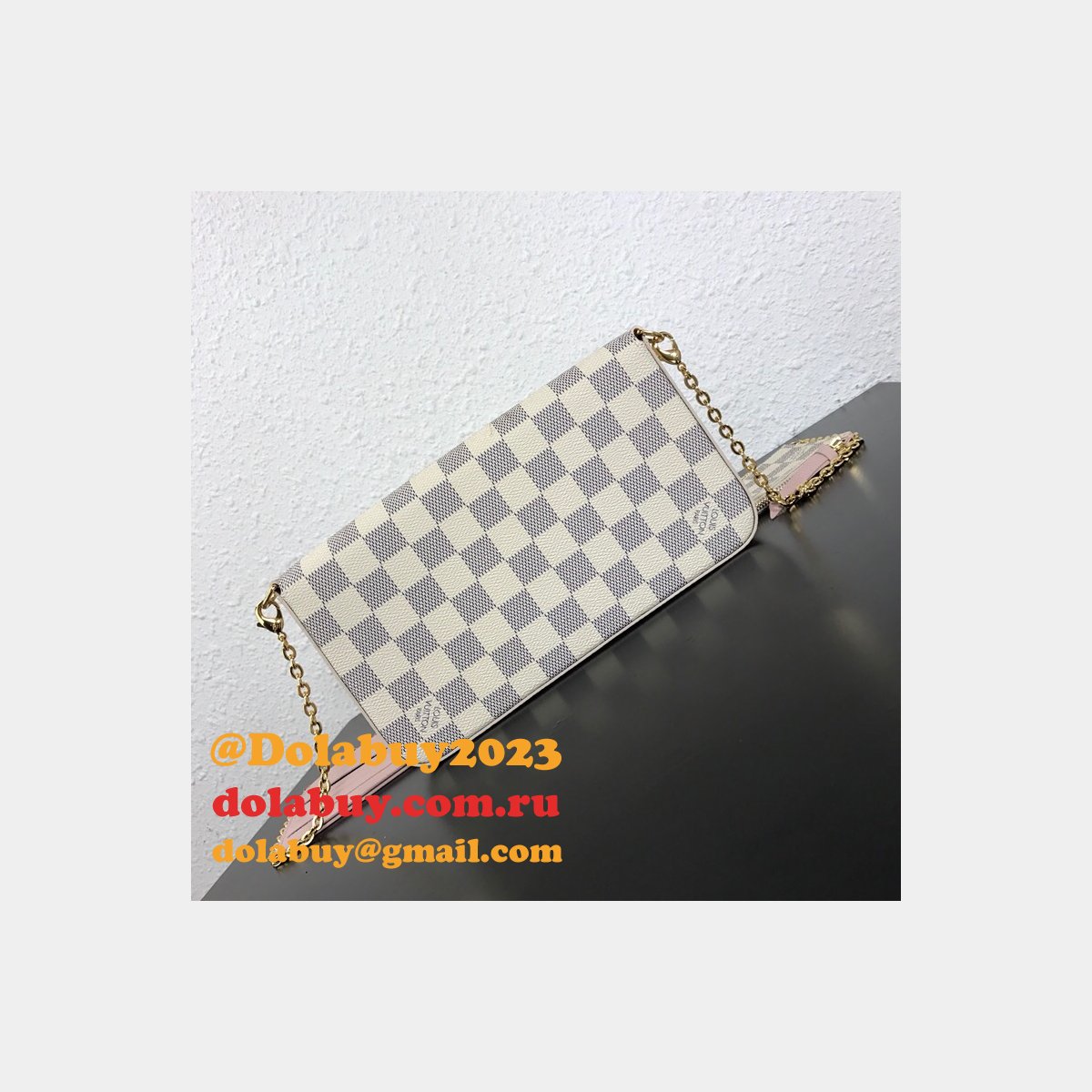 AAA+ Louis Vuitton Knockoff Monogram Canvas Felicie Chain M61276