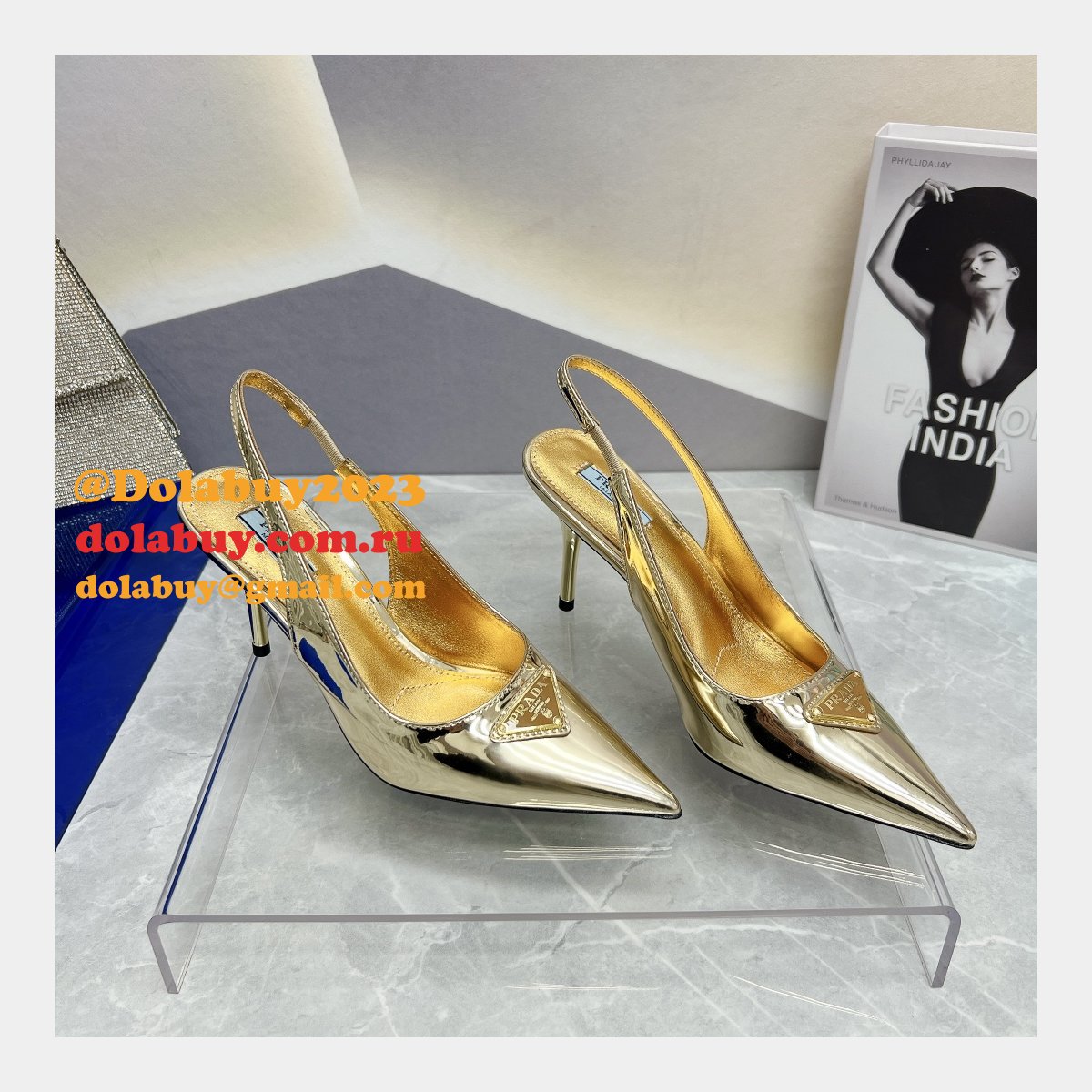 7 Star DESIGNER PRADA REPLICAS FASHION 2023 HIGH HEEL SHOES