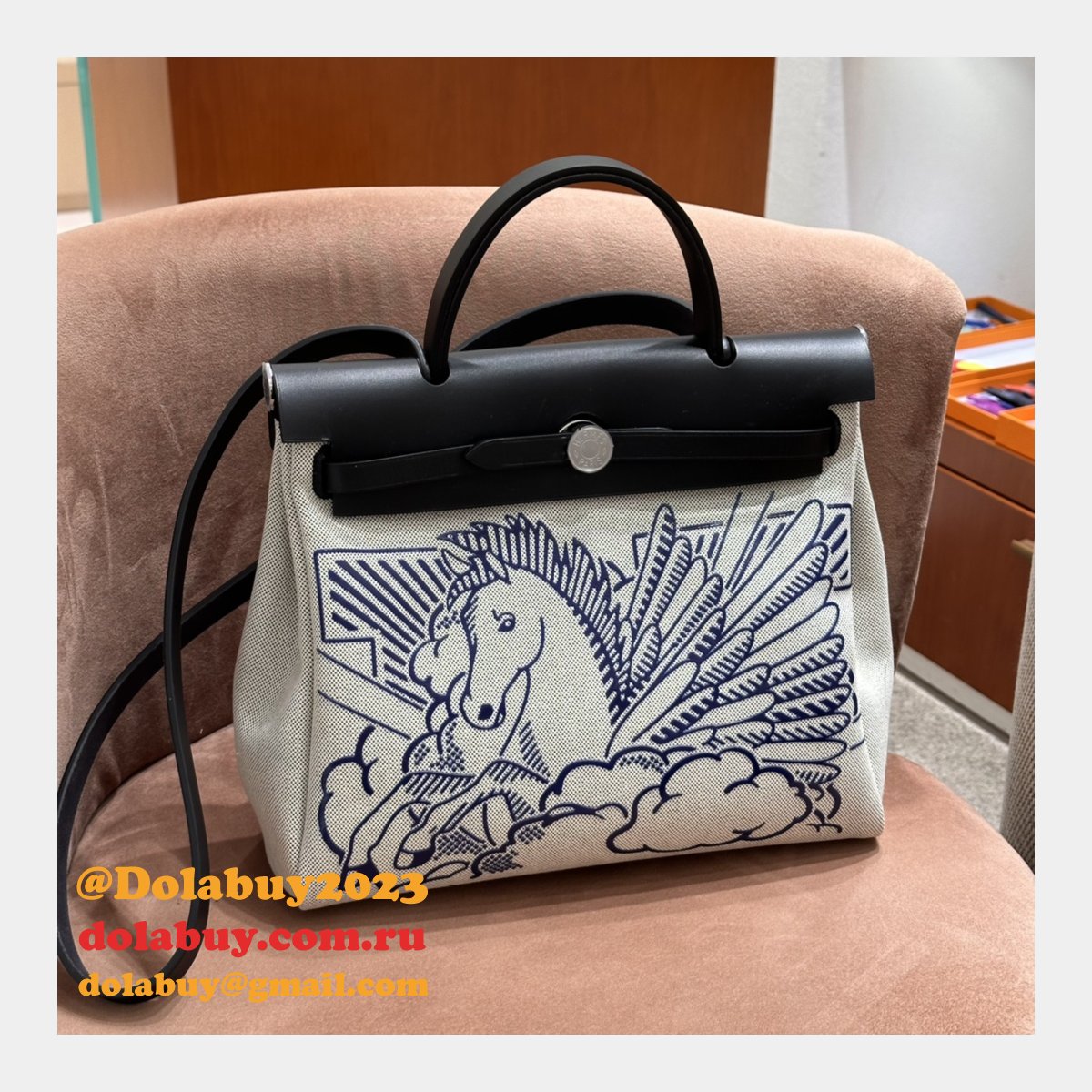 Replica Hermes Herbag Cabine Zip 31CM Pig-Nose Online Dolabuy Bags