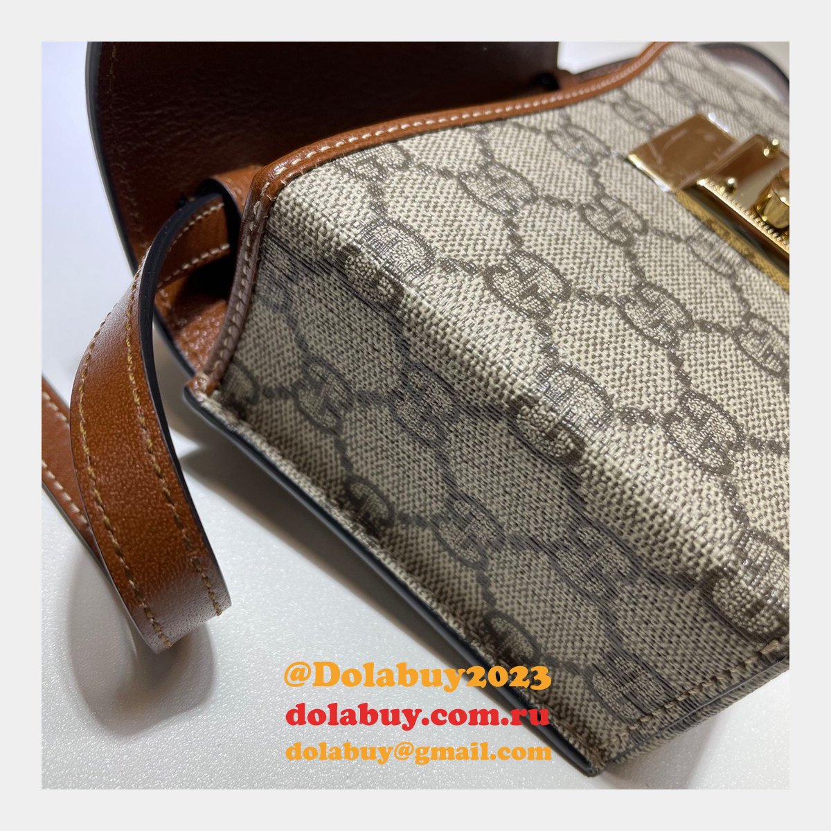 G*u*i replica 7 star 652683 padlock mini bag gg supreme cheap