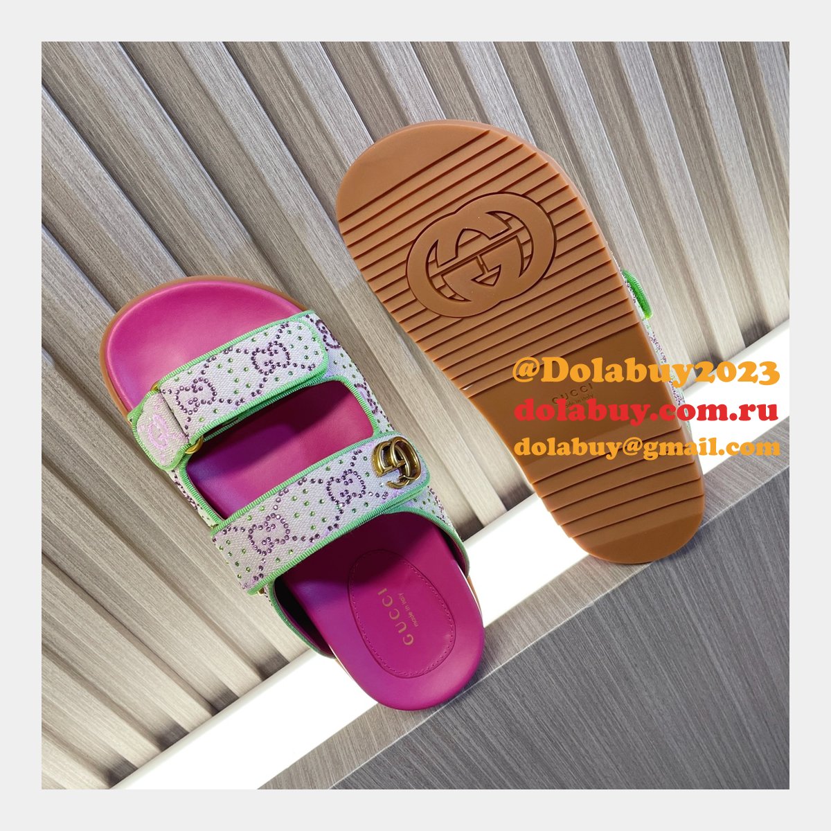 top quality G*u*i 1:1 mirror women sandal