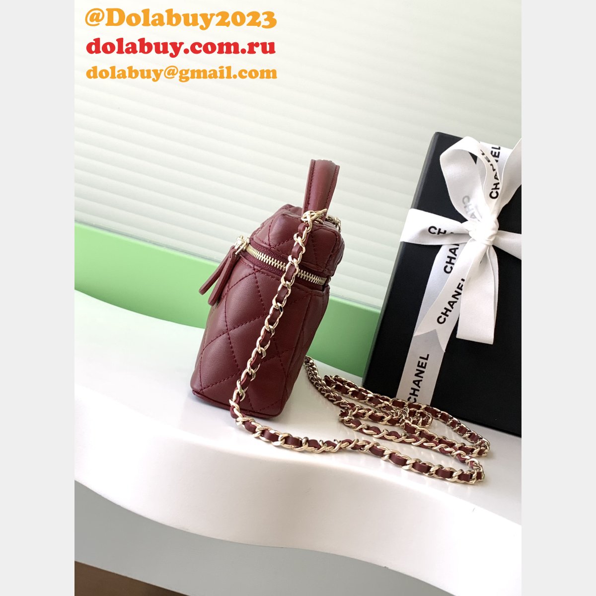 Fashion AP4407 Long Vanity With Chain Knockoff Bag