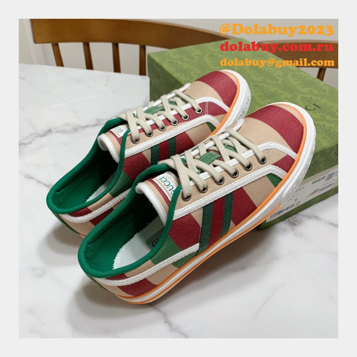 replica G*u*i canvas shoes 1977 series women/men quality for sale