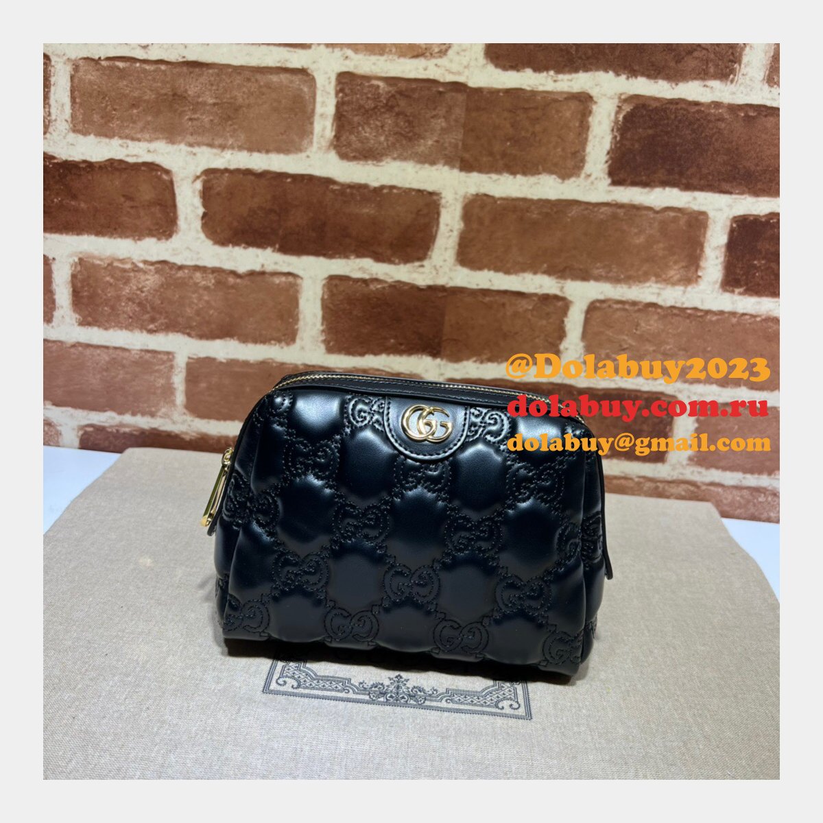 designer G*u*i gg matelassé beauty 726047 case bag