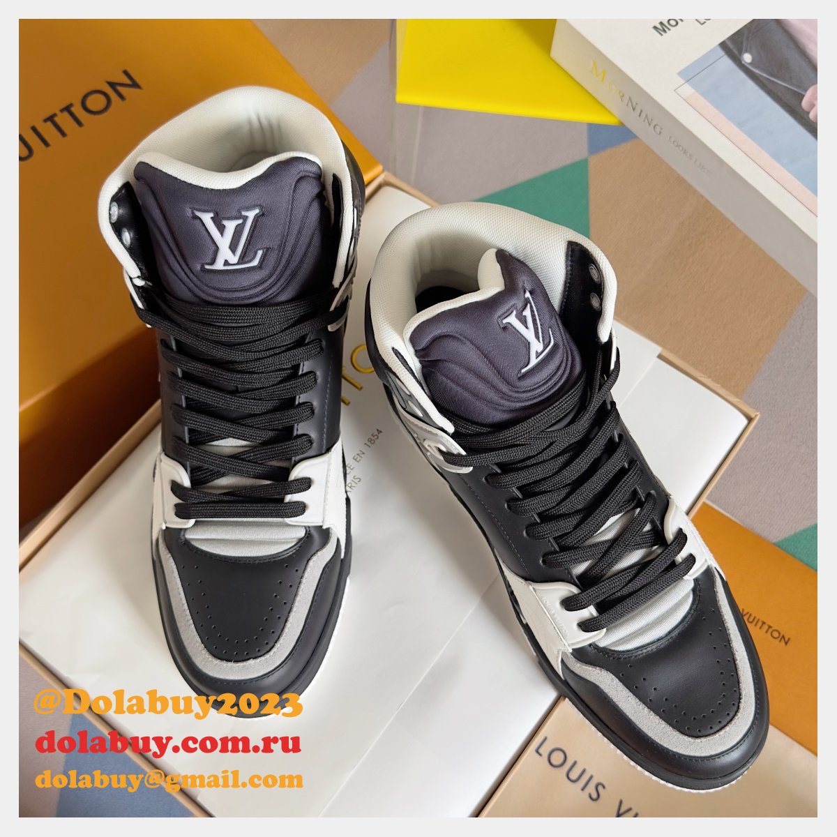 High Quality LV Trainer Sneaker Boot