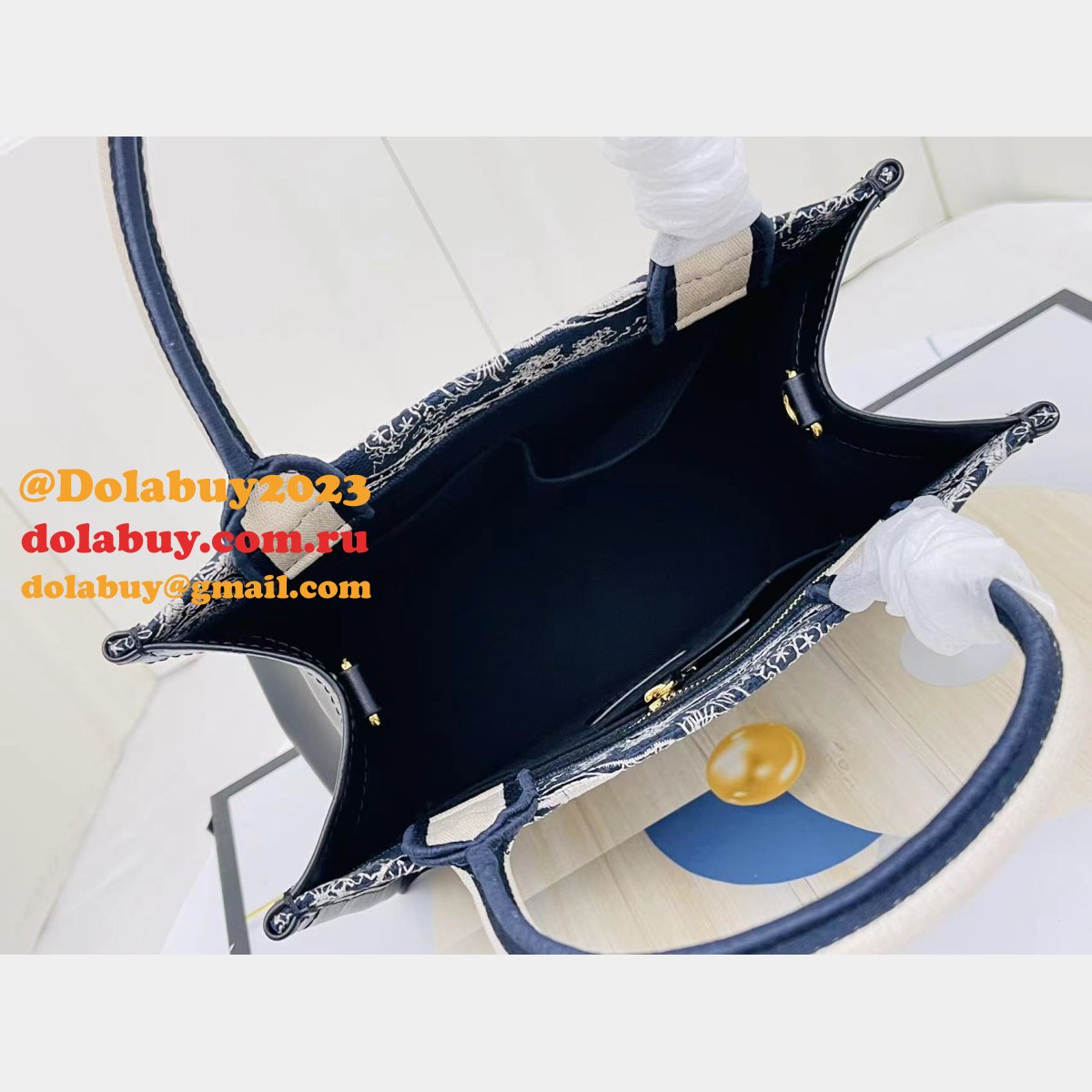 Fashion DIOR BOOK TOTE WITH STRAP NEW Designer