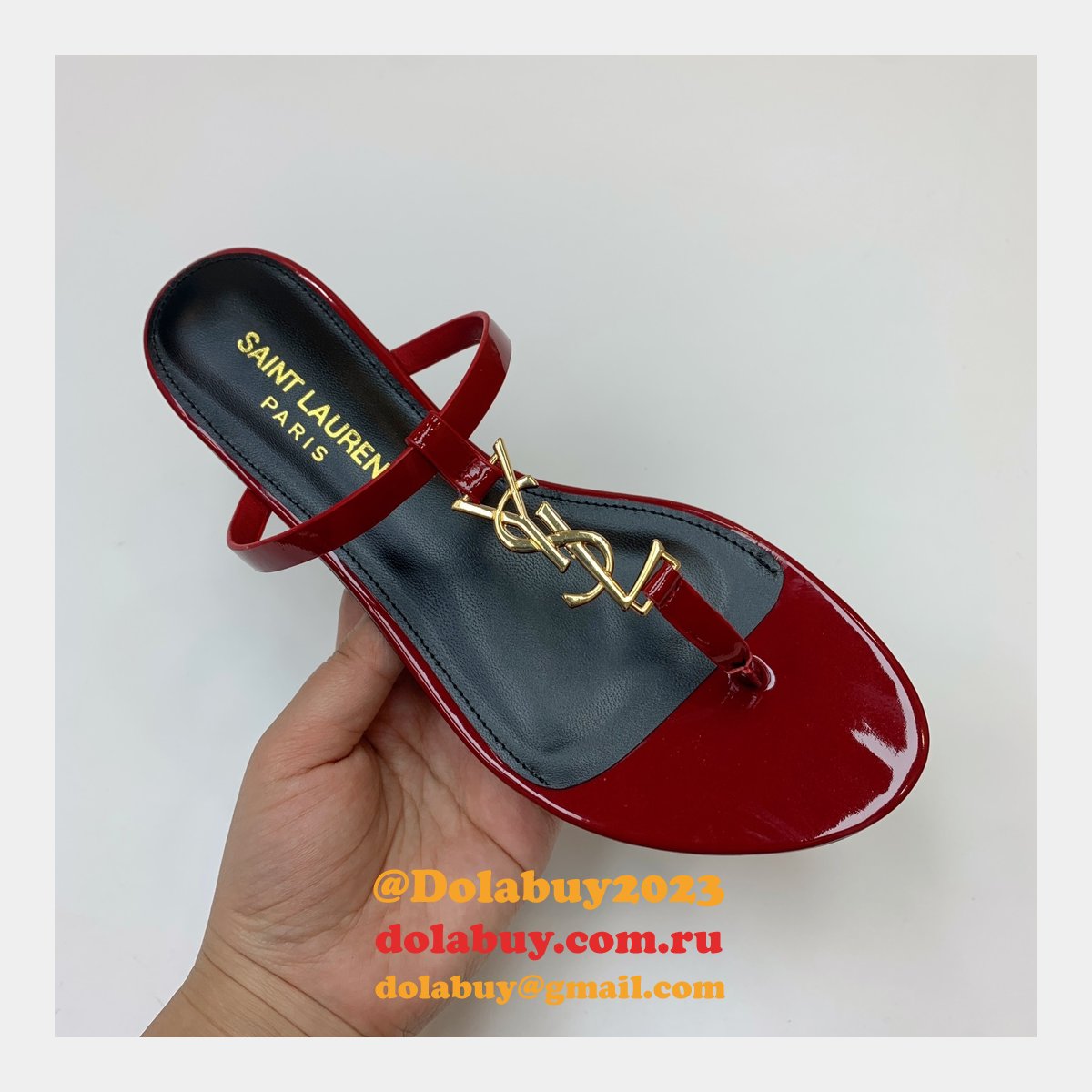 Top Quality YSL Saint Laurent Cassandra Sandals Heels Shoes