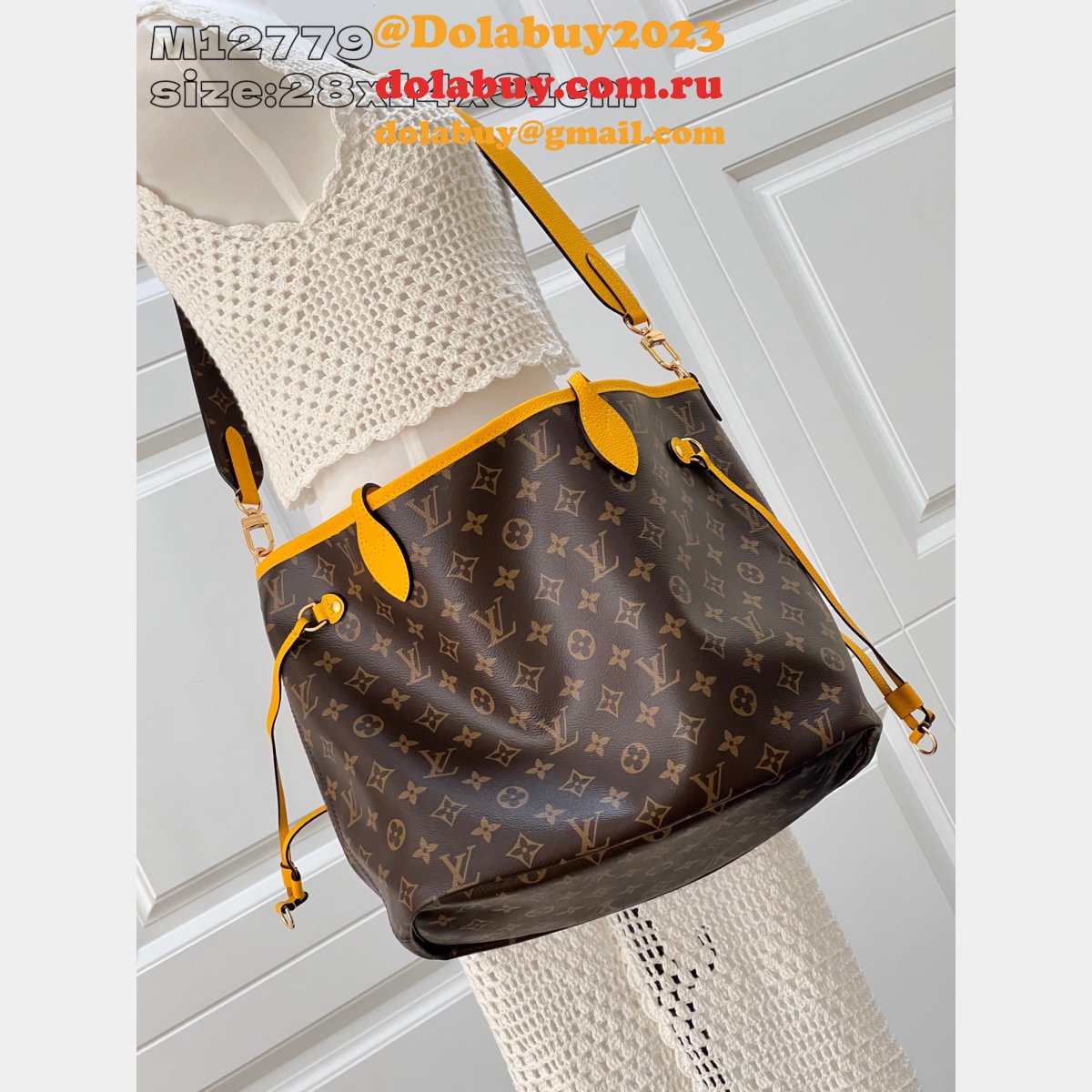 Louis Vuitton Neverfull Bandouliére Wholesale M12707 Bag