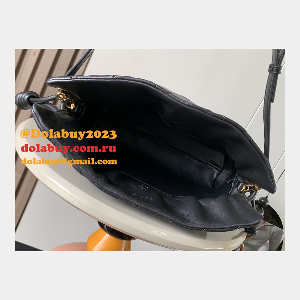 Luxury Loewe Nappa Lambskin Flamenco #9086