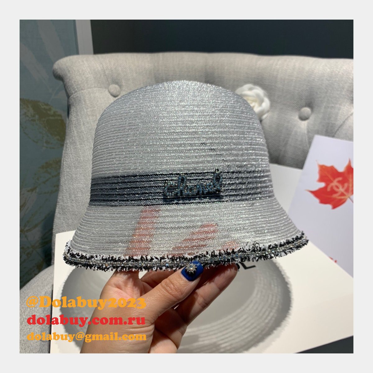 Wholesale CC High Quality Organza Fisherman hat
